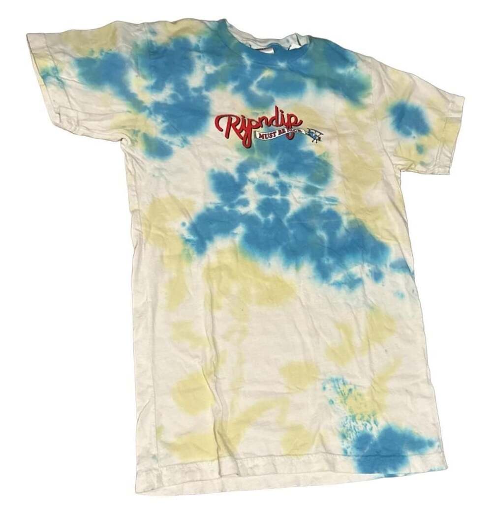 RipNDip Raise Da Hell Tie Dye T-Shirt Yellow Blue